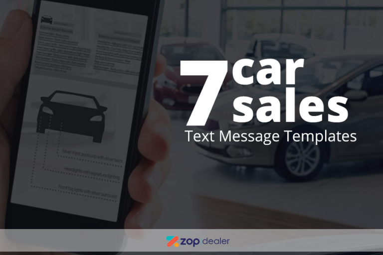 7 Car Sales Text Message Templates Zopdealer Blog